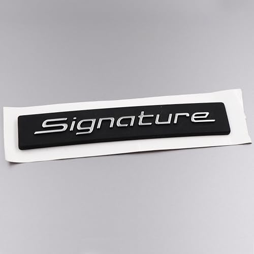 Asraw Chrome Finish Signature CAR Badge Emblem Monogram Logo Decals Wraps 3D Sticker for for Cars Signature Size (9.5x2 cm) - Image 4