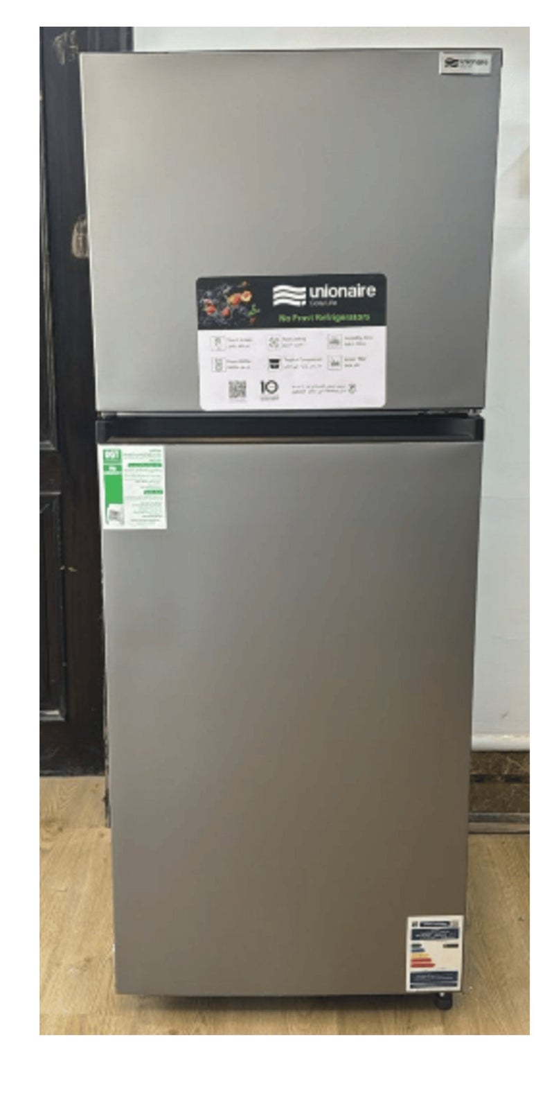 Unionaire Smart Defrost Refrigerator, 310 Liters, 2 Doors, Silver URN-320 - Image 4