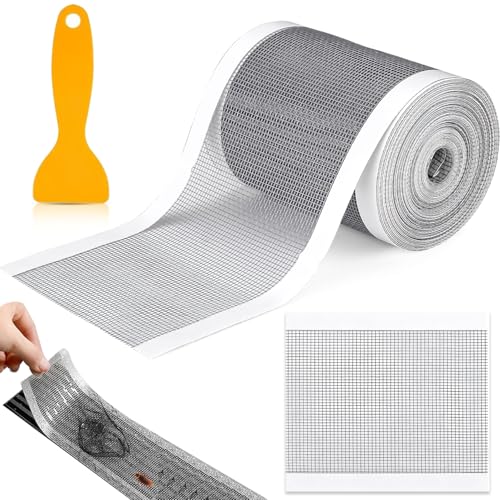 BendJoy Drain Cover Self Adhesive Mesh Roll, Drain Guard Mesh Strainer for Sink, Bathroom & Kitchen, Floor Drain Stickers, PVC, White, Brushed Finish - Image 1