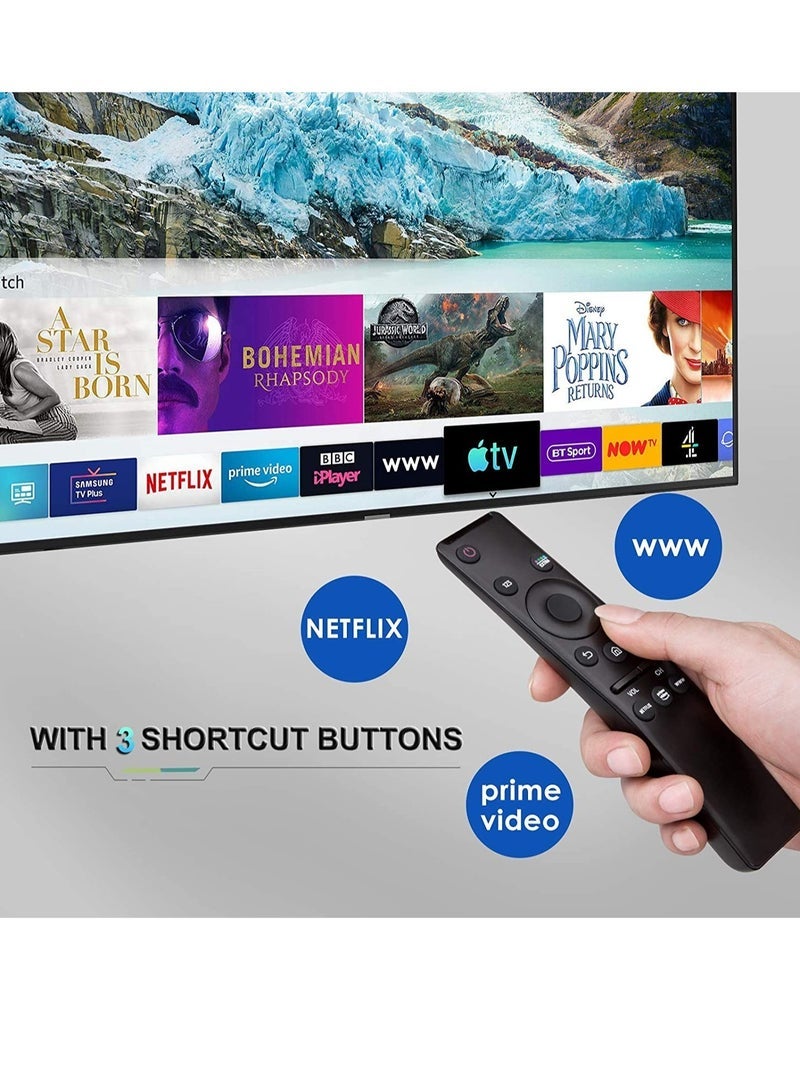 BLUMENiT Universal Remote Control Compatible for All Samsung TV LED QLED UHD SUHD HDR LCD Frame Curved Solar HDTV 4K 8K 3D Smart TVs, with Buttons for Netflix, Prime Video - Image 3