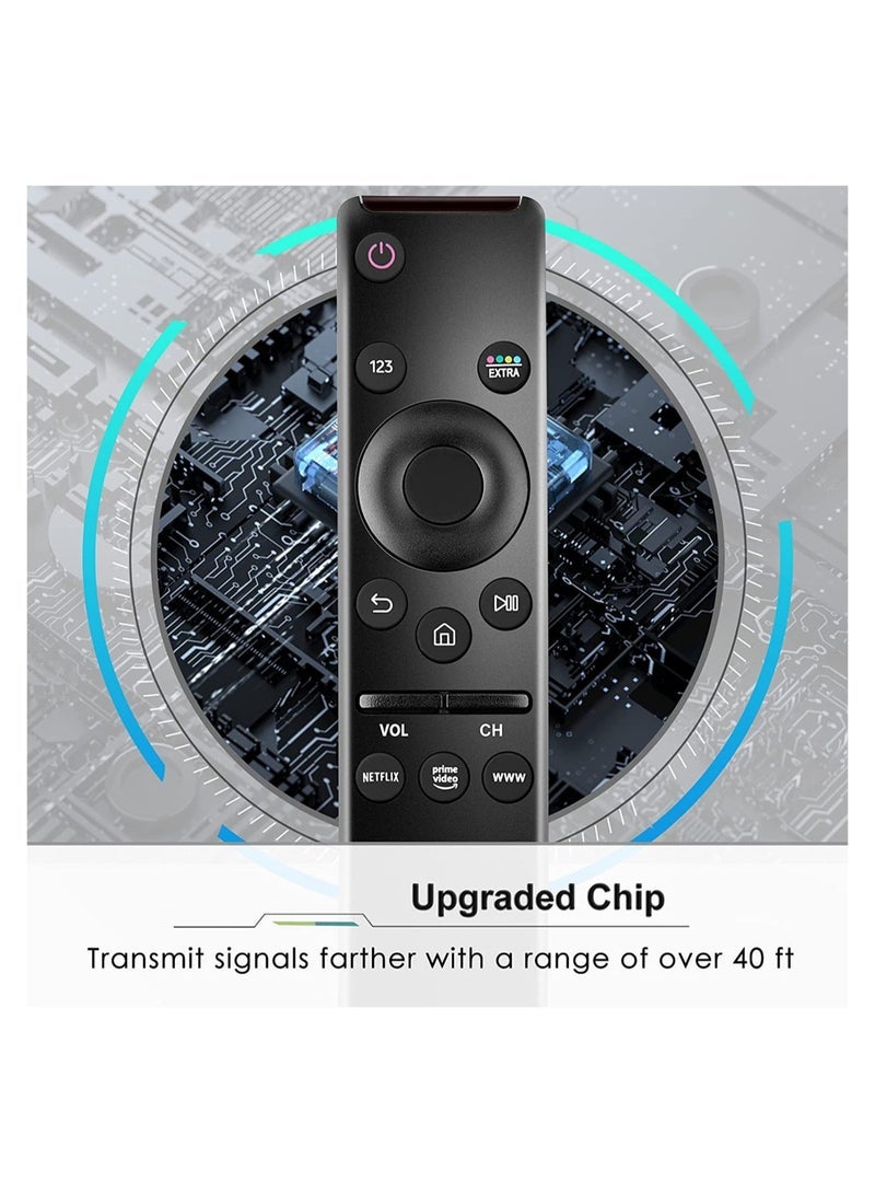 BLUMENiT Universal Remote Control Compatible for All Samsung TV LED QLED UHD SUHD HDR LCD Frame Curved Solar HDTV 4K 8K 3D Smart TVs, with Buttons for Netflix, Prime Video - Image 5