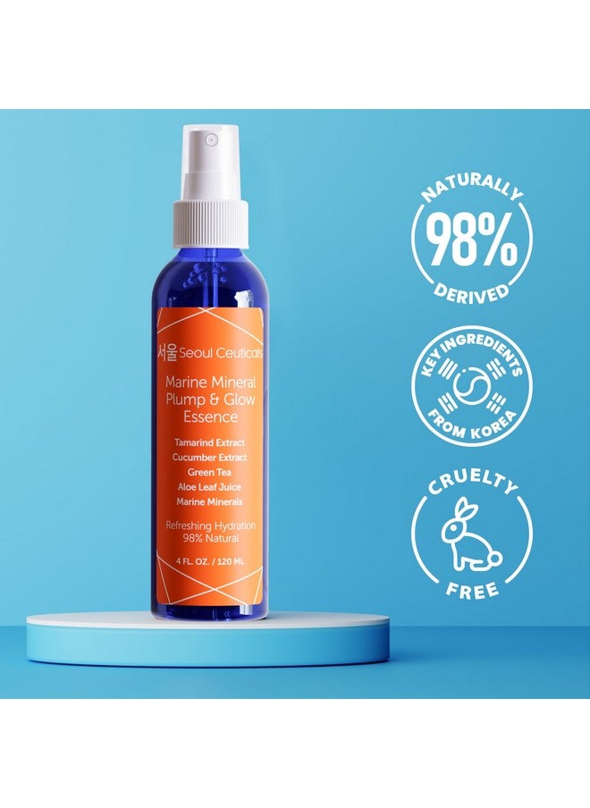seoulceuticals Korean Skin Care Essence Toner - K Beauty Skincare Spray Mist For Face Contains Cucumber Extract And Marine Minerals + Organic Aloe - Get That Healthy Youthful Glow  - Image 2