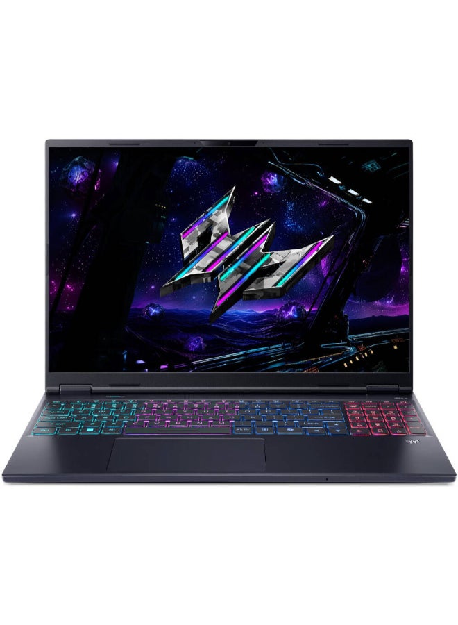 أيسر لابتوب Predator Helios Neo 16 AI، شاشة OLED بحجم 16" QHD+ بتردد 240Hz، معالج Intel Core Ultra 9 275HX، 64GB ذاكرة DDR5، 2TB SSD، بطاقة NVIDIA GeForce RTX 5070 Ti بسعة 12GB، لوحة مفاتيح RGB، أسود - Image 1