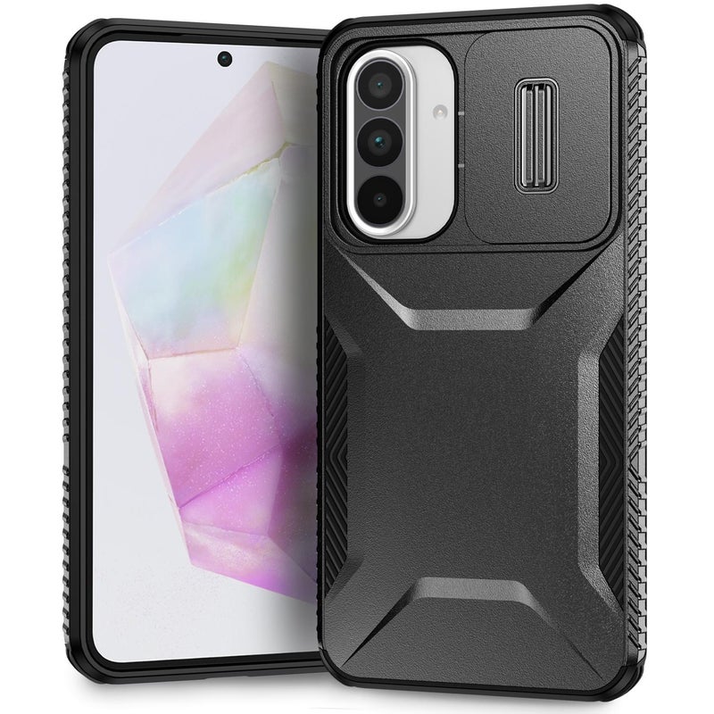 HuHa Case Cover For Samsung Galaxy A56 5G Sliding Camshield Phone Case(Black) - Image 1