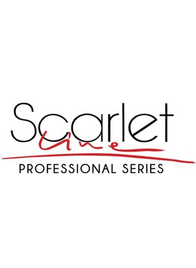 Scarlet Line - Professional 9 Row Medium Flat Hair Brush For Styling With Anti Slip Handle N Ball Tip Nylon Bristles For Women N Men_Brown Color - Image 1