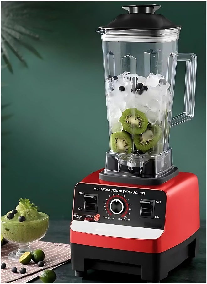 Professional Blender | 2L High-Power Smoothie Maker & Grinder | Commercial Grade Food Processor With 6 Blades