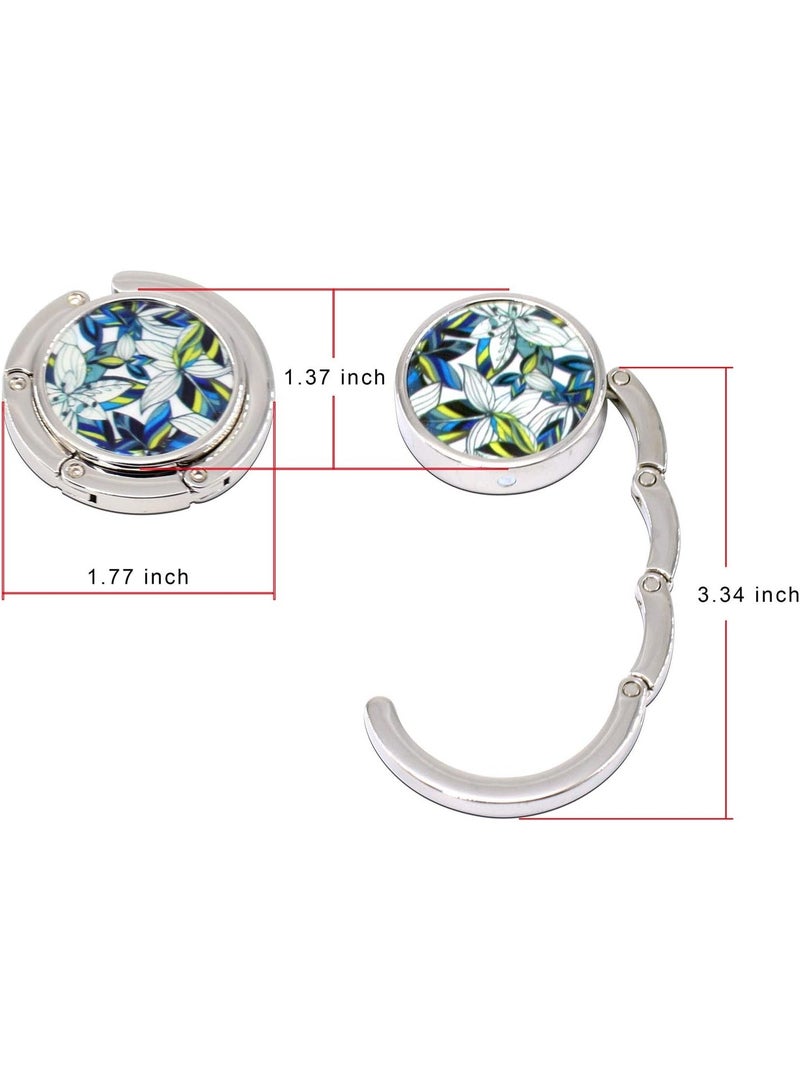 BEAVOING Set of 6 Mixed Pattern Foldable Womens Bag Purse Hook Handbag Hanger Holder - Image 2