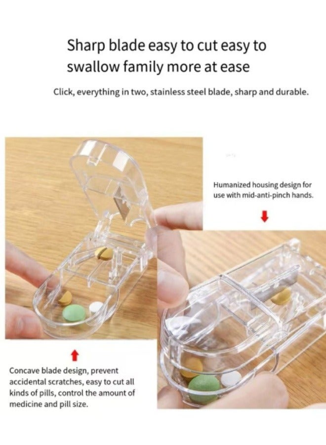 Pill Box Cutter, Portable Medicine Dispenser, Pill Cutter - Image 4