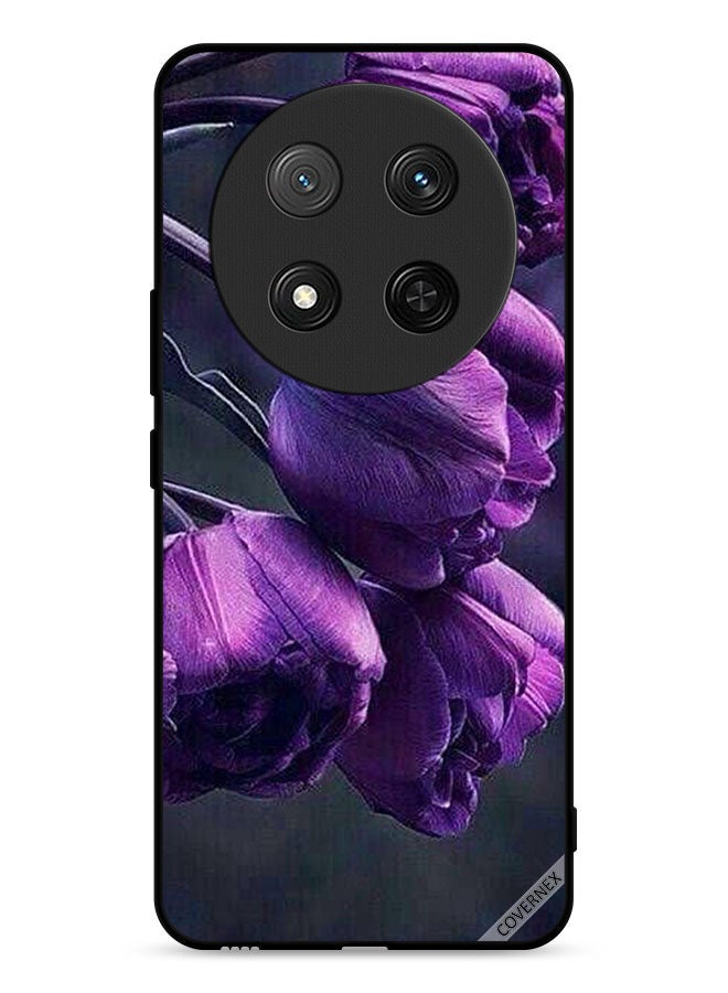 Covernex غطاء حماية Honor X9c 5G زهور داكنة - Image 1