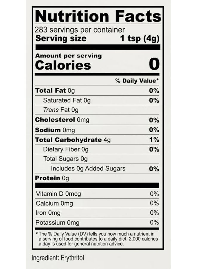 Anthony's Erythritol Granules, 2.5 lb, Non GMO, Sweetener, Keto & Paleo Friendly - Image 3