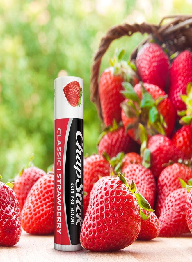ChapStick Classic Strawberry Lip Balm Tubes, Lip Care and Lip Moisturizer - 0.15 Oz (Pack of 12) - Image 4