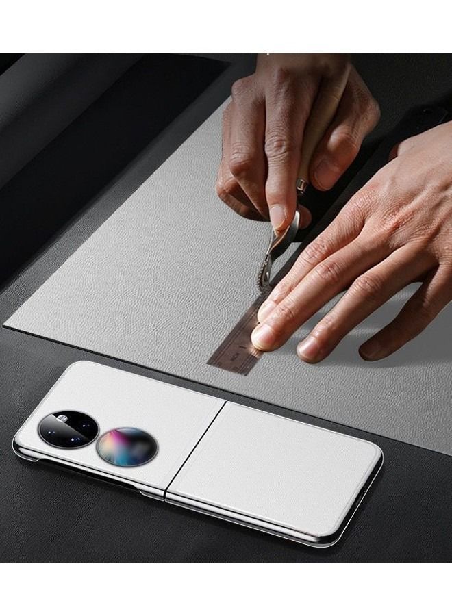 DUNISO Protective Case for Huawei P50 Pocket 6.9 Inch PU Leather Phone Case Shockproof Folding All-Inclusive Protective Phone Case Fashion Design for Huawei P50 Pocket - Image 3