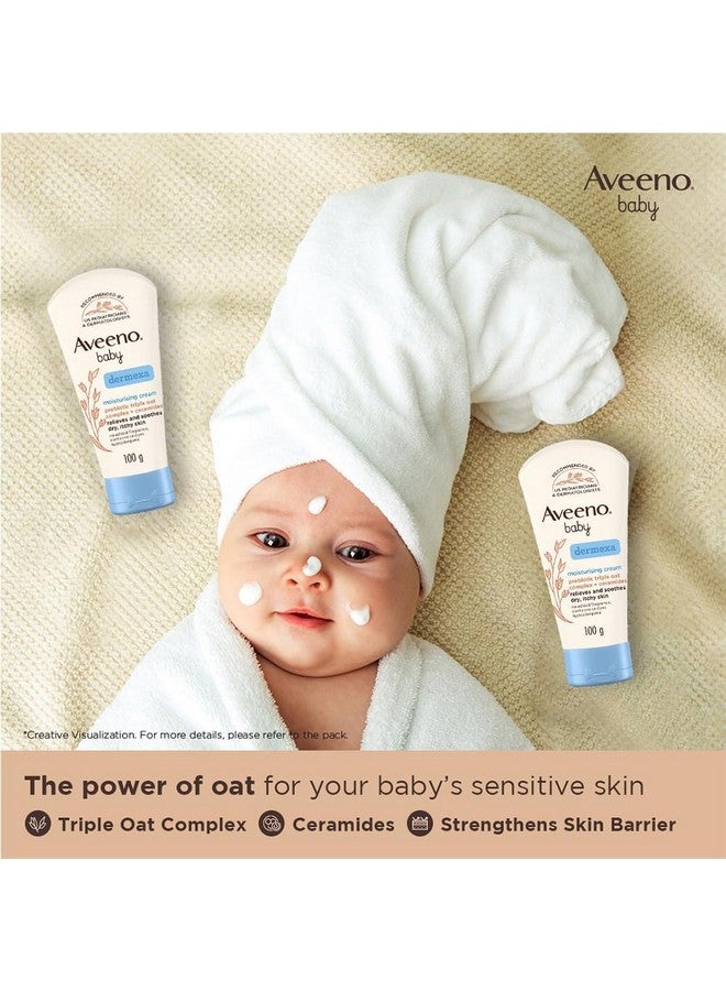 Aveeno Combo Pack: Aveeno Baby Daily Moisturizing Wash & Shampoo (354ml) + Daily Moisture Lotion (227g) + Soothing Relief Moisture Cream 100g | With natural oat extract | Hypoallergenic, pediatrician recommended | pH balanced formulation with no added parabens and pthalates - Image 5