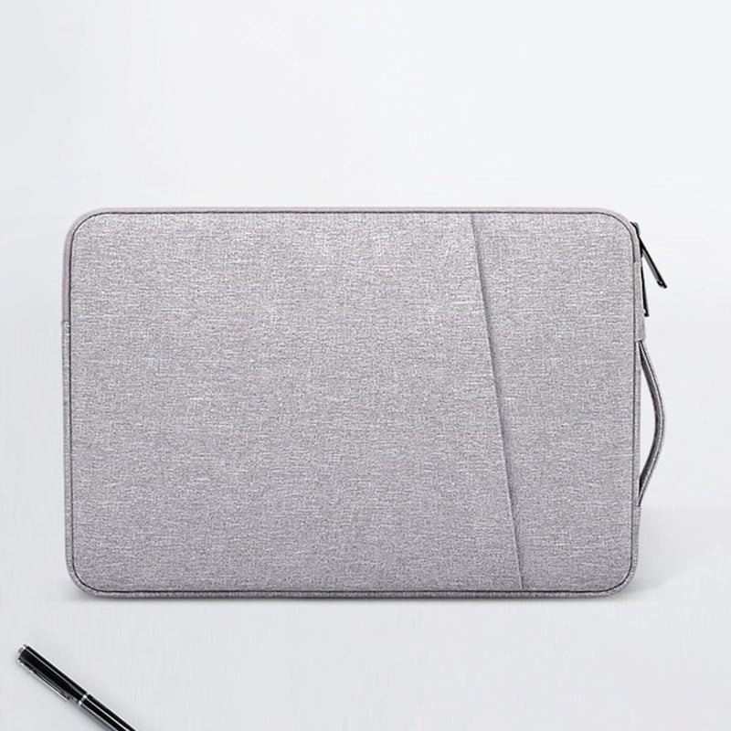13.3 Inch Waterproof Laptop Sleeve Multifunctional Felt Case for Office and Travel Gray - Image 5