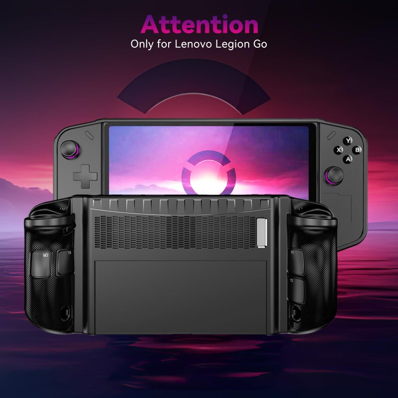 Qoosea حافظة Qoosea 1PCS متوافقة مع Lenovo Legion Go 8.8 بوصة، غلاف واقي من TPU لجهاز Lenovo Legion Go مضاد للصدمات ومقاوم للخدوش - أسود - Image 2