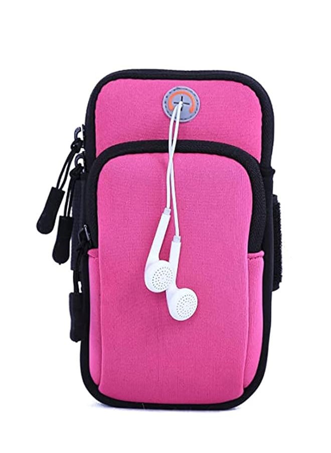 KASTWAVE - Running Armband Phone Holder Phone Armband Running Bag Bags Men And Women Sport Arm Band For Phone Running Armband Bag Multi Cell Phone Armband Pouch For Up To 6 Inch Pink - Image 1