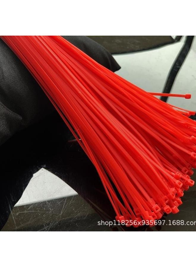 Bluejw Red Cable Tie Self-locking Plastic Cable Tie Nylon Cable Tie Color 3*100 4*200mm Wedding Cable Tie - Image 4