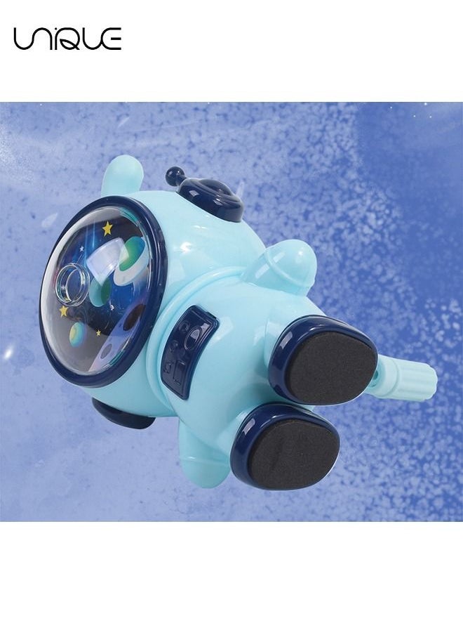Unique - Pencil Sharpeners, 3 Gears Adjustable Colored Pencil Sharpener, Space Rabbit Shape High Capacity Shavings Tray, Manual Pencil Sharpener for Teachers, Artists, Engineers, Architects (Blue) - Image 1