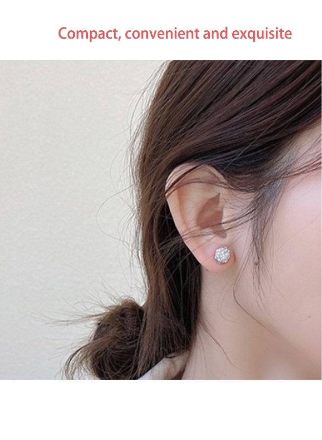 YJ 12 Pairs Hypoallergenic Fashion Stud Earrings Set for Women ,Large Ear Ring&Moon Ear Piercing, Multi-StylesEarring Jewelry Silver - Image 4