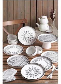 Kitchen Life طقم إفطار سيراميك 6 افراد - 11 قطعه  - Image 1