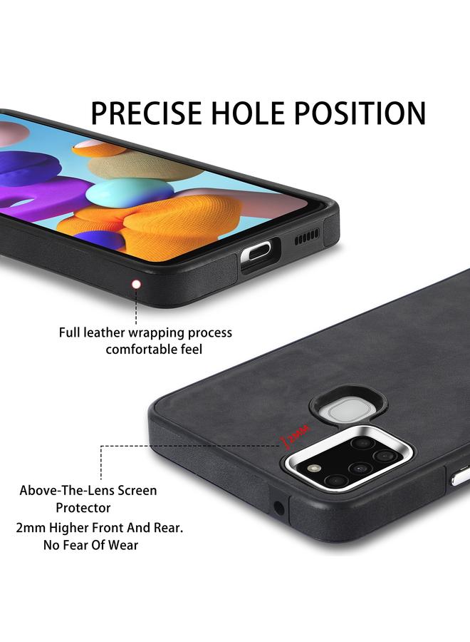 erorex Case For Samsung Galaxy A21s Skin-Feel Electroplating TPU Shockproof Phone Case - Image 4