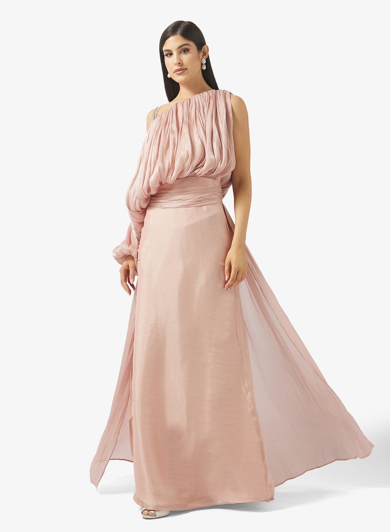 Namshi x one-shoulder gown dress - Image 1