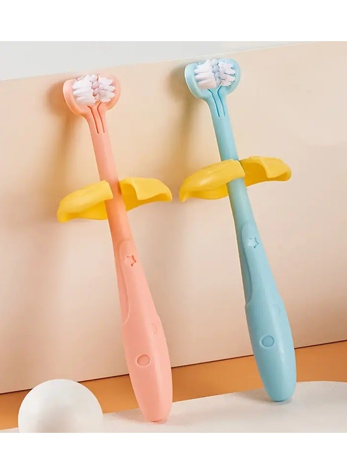 Goolsky Youngsters's Three-sided Toothbrush 1-3 Years Old 1PC - Image 4