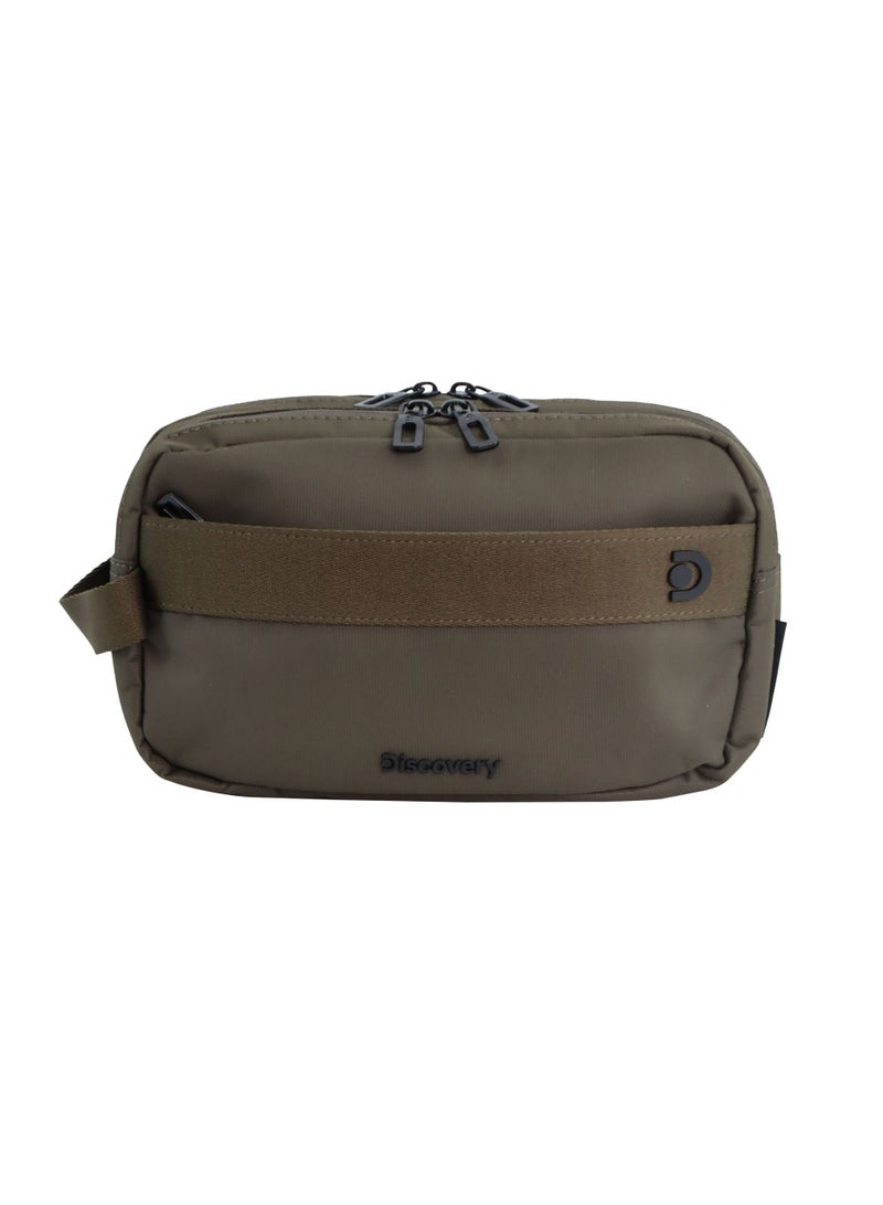 Discovery Downtown Travel Toiletry Bag – Eco Recycled Dopp Kit with Multi-Compartment Zipper Organizer & Side Handle | Travel, Gym & Daily Grooming - Image 1