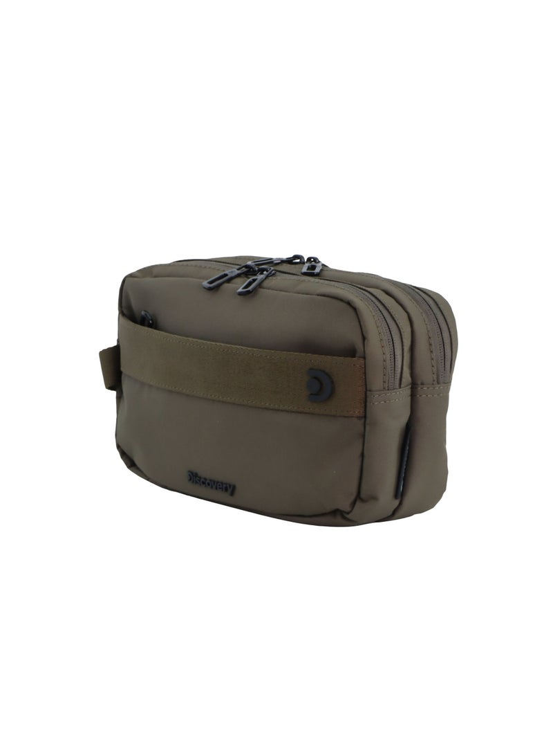 Discovery Downtown Travel Toiletry Bag – Eco Recycled Dopp Kit with Multi-Compartment Zipper Organizer & Side Handle | Travel, Gym & Daily Grooming - Image 2