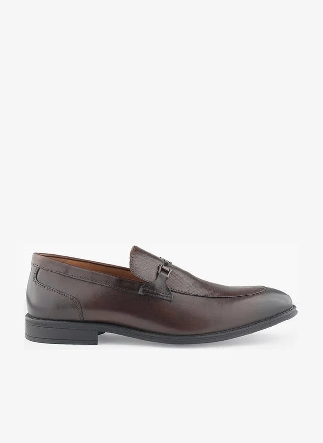 DUCHINI Men Metal Accent Slip-On Loafers