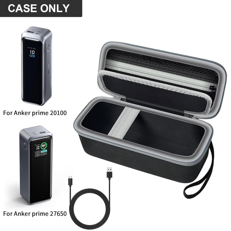 Grapsa Case Compatible with Anker Prime Power Bank 27,650mAh 250W u002620,100mAh 220W 3-Port Portable Charger, Battery Charging Station Carrying Travel Storage Holder for USB-C Chargers (Box Only) - Image 2