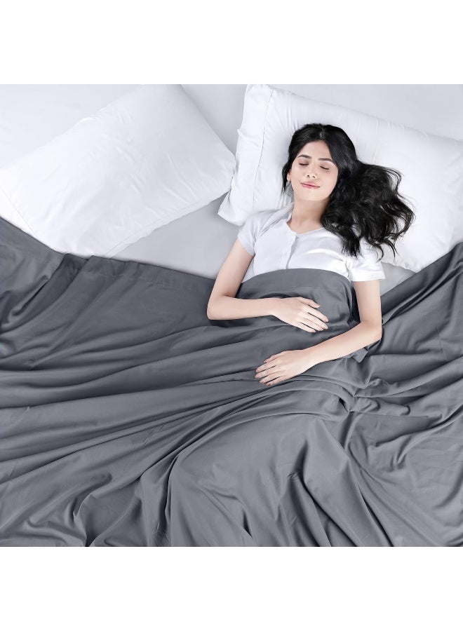 Utopia Bedding Flat Sheet 1 Pack Full Grey Soft Brushed Microfiber Fabric Shrinkage Fade Resistant Top Sheet Easy Care Bed Sheet - Image 2