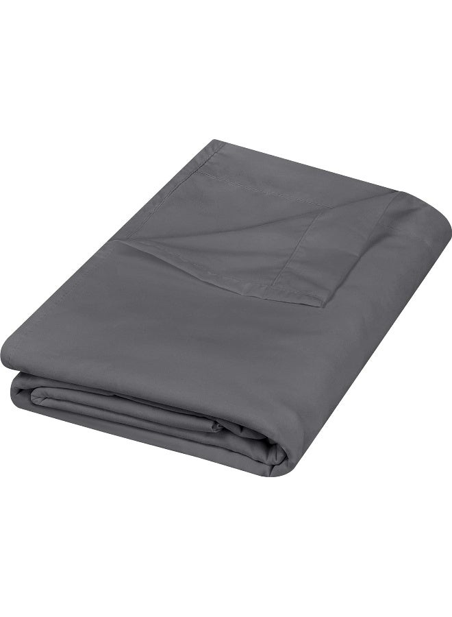 Utopia Bedding Flat Sheet 1 Pack Full Grey Soft Brushed Microfiber Fabric Shrinkage Fade Resistant Top Sheet Easy Care Bed Sheet - Image 5