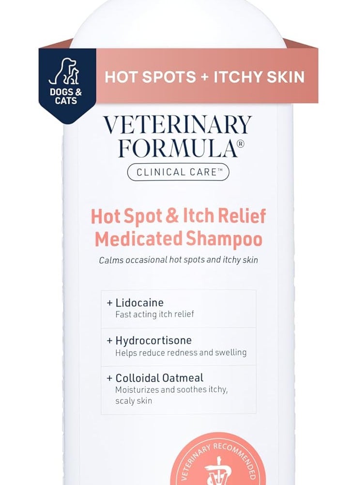 Veterinary Formula Clinical Care Hot Spot & Itch Relief Medicated Shampoo for Dogs & Cats, 473ml - Image 1