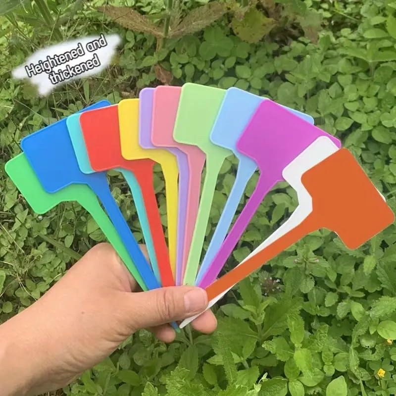 Grewery Plant Identification Tags Labels Markers, 15cm H x 5.5cm W, 50 Piece Pack, 9 Color Options, UV Resistant, Waterproof, Flexible (White) - Image 5