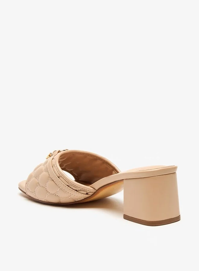 فلورا بيلا من شو إكسبرس صنادل سلايد مبطنة بكعب بلوك