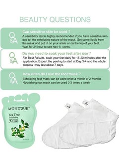 Mond'sub Exfoliating Foot Mask, Feet Baby Soft Smooth Silky Skin  - Image 2