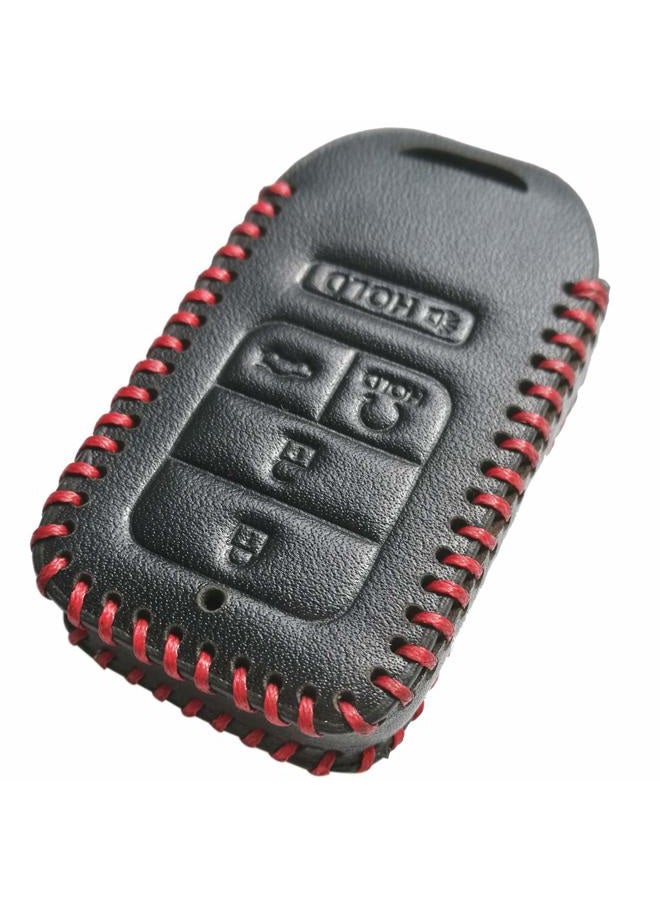 Coolbestda 2Pcs Leather Keyless Remote Entry Cover Accessories Protector Holder Case for 2017 2018 2019 2020 2021 Honda Accord Civic CR-V CRV Pilot EX-L Touring Premium A2C81642600 - Image 3