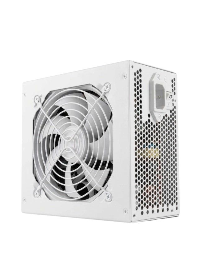 650W ATX Power Supply 80 Plus Certified White PSU – GTW GT-650W Gaming PC Power Supply with 120mm Silent Fan & Full Protection - Image 2