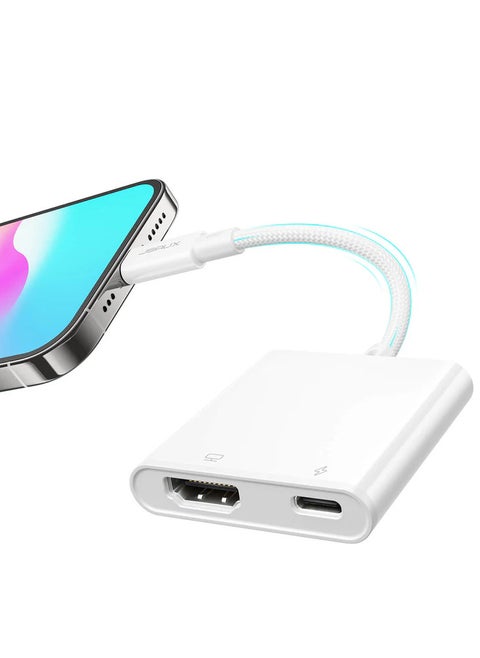 2-in-1 USB C to HDMI Adapter  - 4K HDMI video output and USB-C 100W charging