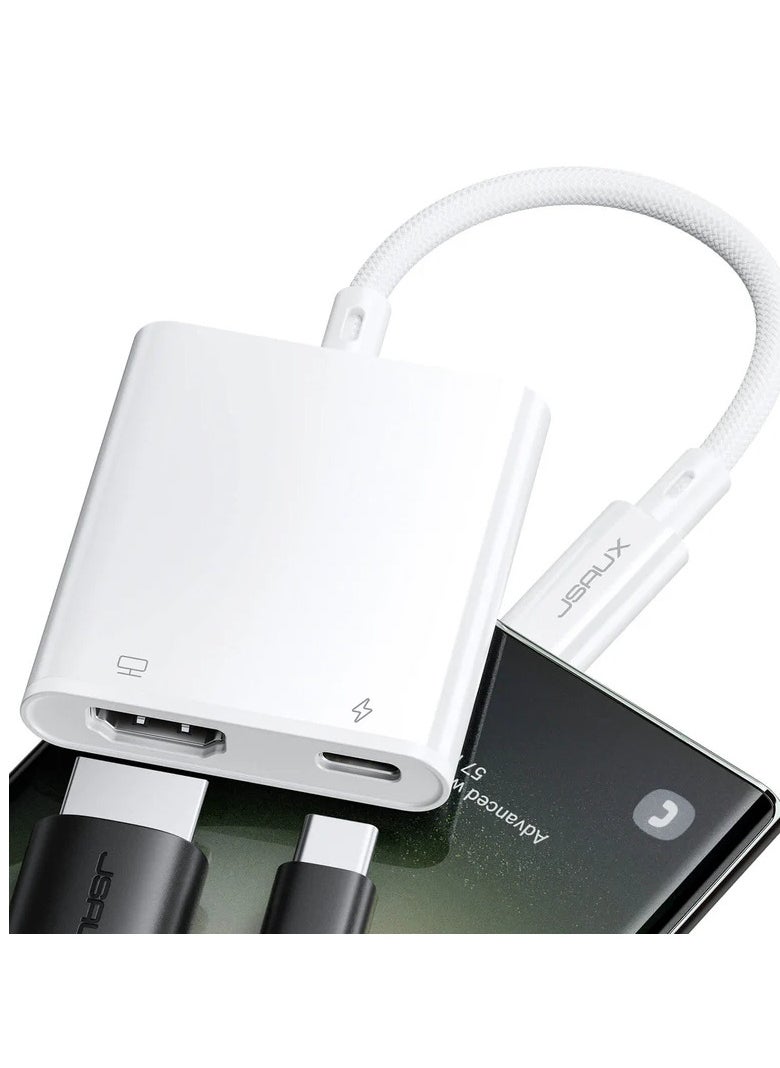 2-in-1 USB C to HDMI Adapter  - 4K HDMI video output and USB-C 100W charging