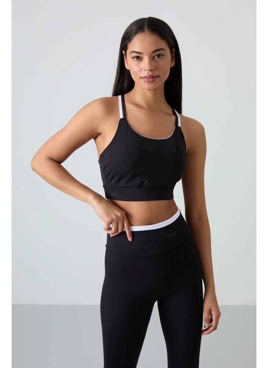 تومي لايف Black Polyester Flexible Standard Fit Performance Women's Tights Set - 95333