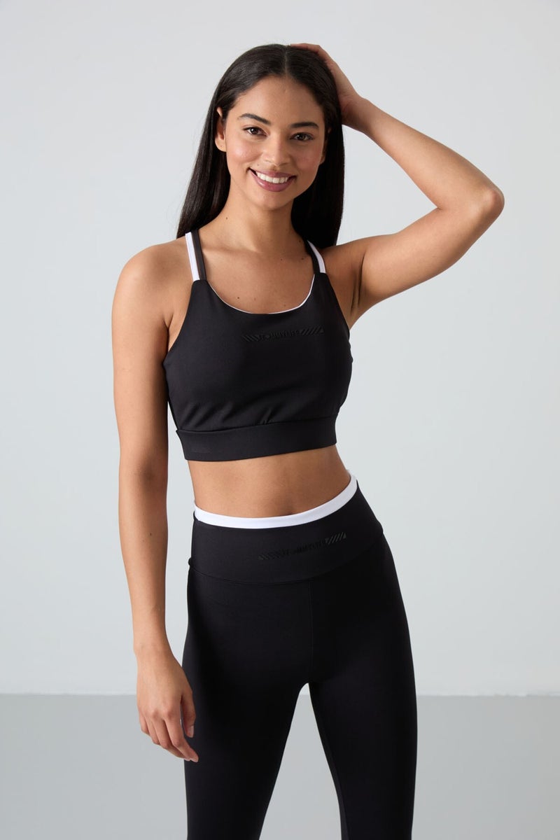 Tommy Life Black Polyester Flexible Standard Fit Performance Women's Tights Set - 95333  - Image 3