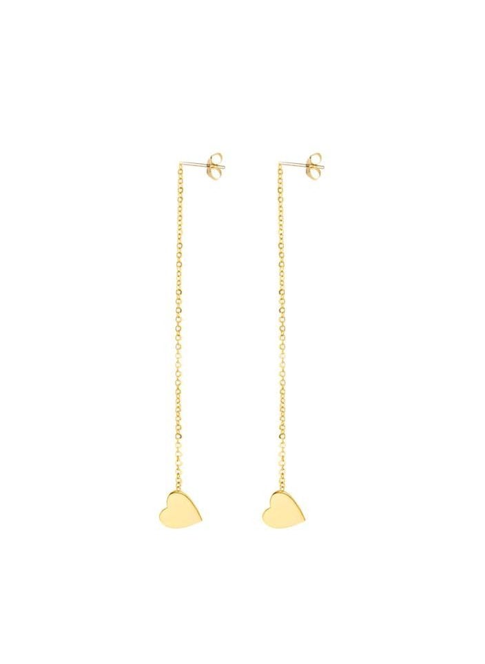 Alissa - Earring for Women's Gift Earring Wife Gift Ideas Earring Jewellery Heart Shape Earring Gold - Image 1