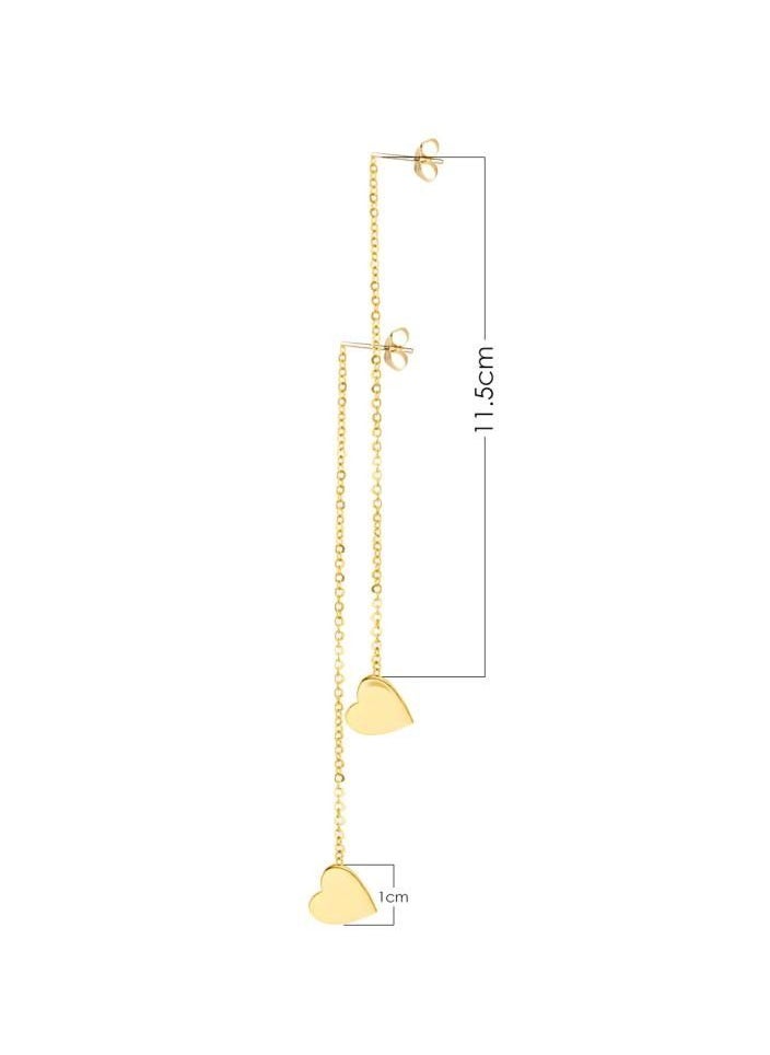 Alissa - Earring for Women's Gift Earring Wife Gift Ideas Earring Jewellery Heart Shape Earring Gold - Image 1