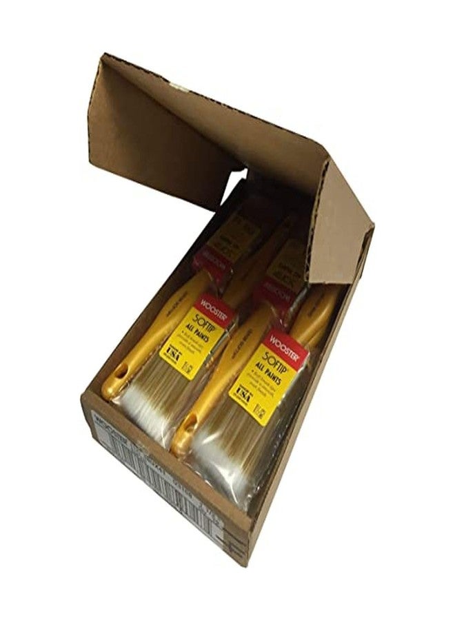 Wooster Brush Q3108 1.5 inch Softip Paintbrush, Pack of 12 - Image 1
