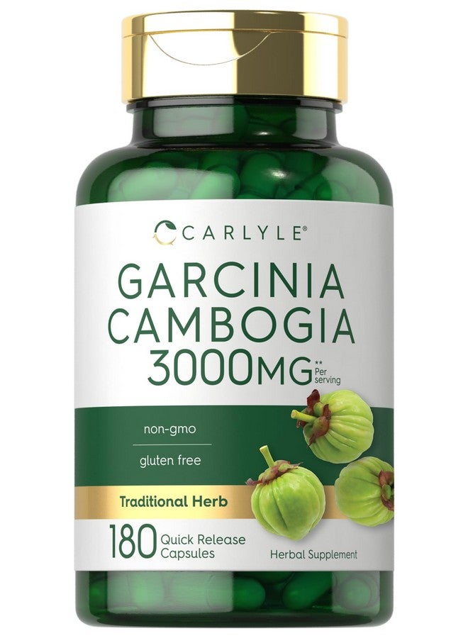 مستخلص غارسينيا كامبوجيا من كارلايل | ٣٠٠٠ ملغ | ١٨٠ كبسولة | مكمل غذائي خالٍ من الغلوتين وغير معدّل وراثيًا - Image 1