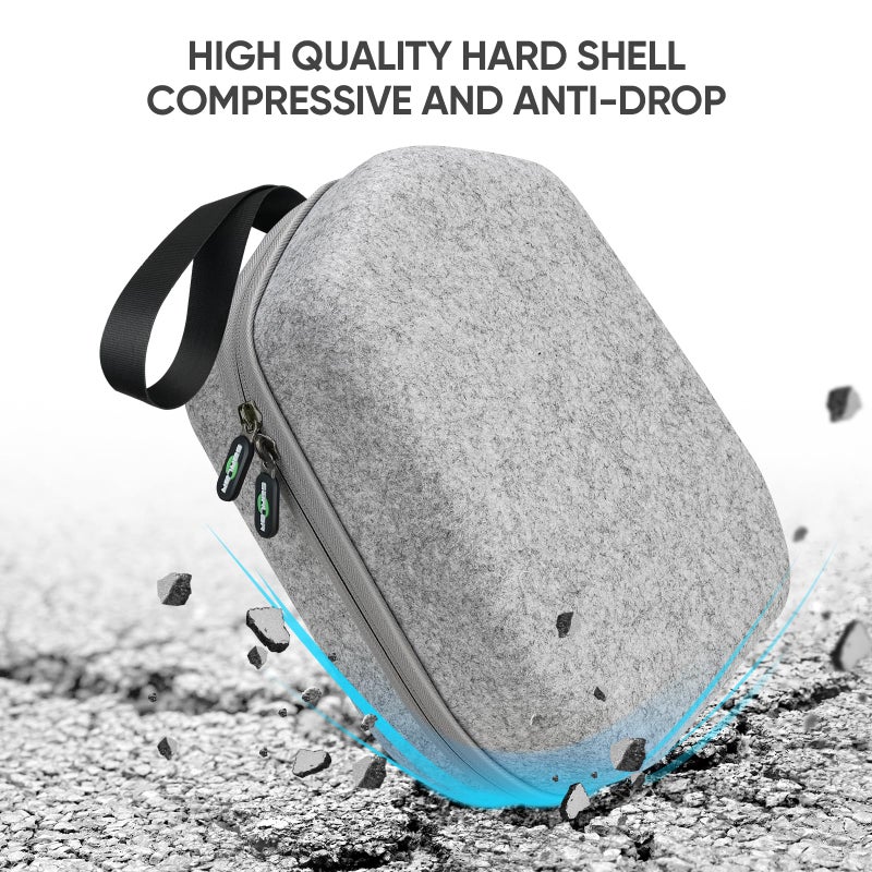 sarlar Hard Carrying Case Compatible with Meta Quest 3S/Quest 3/Oculus Quest 2/Vision Pro Official Original/Elite Strap VR Headset and Controller Accessories, Suitable for Travel and Home Storage - Image 4