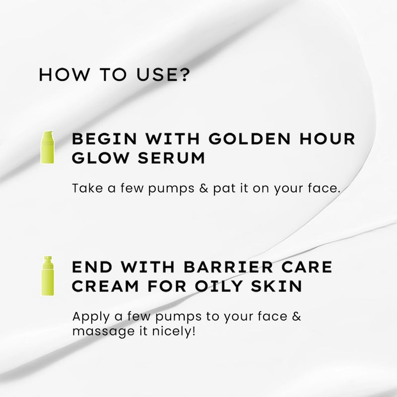 HYPHEN Hyphen Daily NightCare Routine for Combination Oily Skin with Face Serum Barrier Care Cream Glow Moisturize Skincare Essentials Rich in Ceramides Niacinamide Hyaluronic Acid Pack of 2  - Image 3