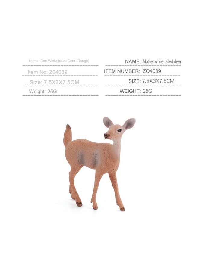 نيبمينينت مجموعة نماذج الحيوانات الغابية للأطفال - نموذج الغزلان